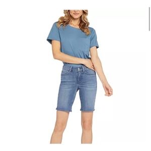 NYDJ Ella LiftxTuck Denim Shorts Summer Flattering Classic Comfort Stretch Plus